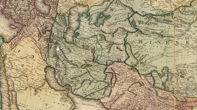 Карта Азии 1831 года