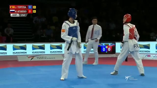 London 2017 World Taekwondo GP SF Male -58kg Jesus Tortosa(ESP) vs Mikhail Artamonov (RUS) смотреть онлайн