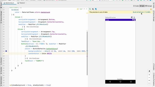 Jetpack Compose Part - 2 , Explain Text, Button, TextFields, Modifiers. Android Studio. смотреть онлайн