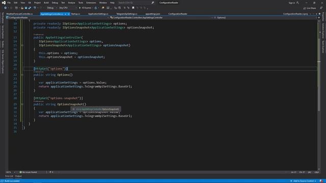 How to read from appsettings.json (and other data providers) | .NET Tutorial смотреть онлайн