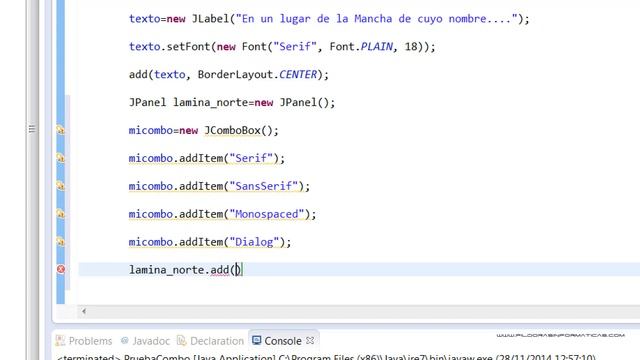Curso Java. Componentes Swing. ComboBox. Vídeo 95 смотреть онлайн