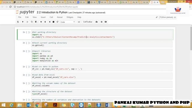 Python Programming | Episode 2 | Start Coding in Jupiter #pythonprogramming | start Learning смотреть онлайн