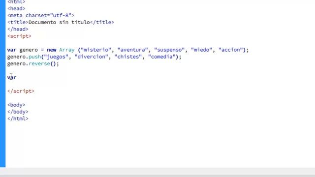 Javascript tutorial 30 metodos Sort, reverse y push de un Array смотреть онлайн