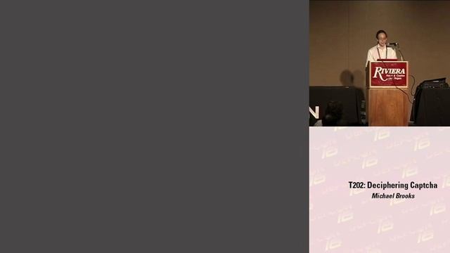 DEFCON 16: Deciphering Captcha смотреть онлайн