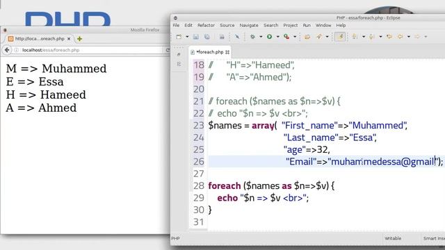70 PHP scripting language Operators Loops foreach смотреть онлайн