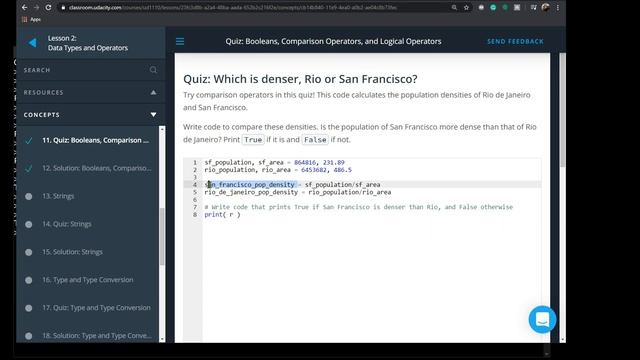 Python: Boolean Quiz смотреть онлайн