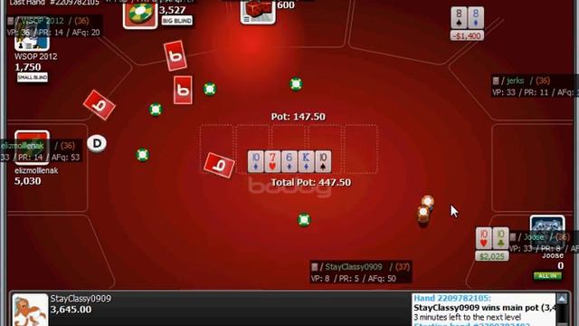 Bodog poker STT sit & go tournament win walk-through смотреть онлайн