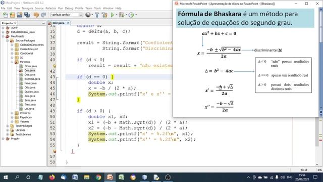 [Java] Métodos - Fórmula de Bhaskara смотреть онлайн