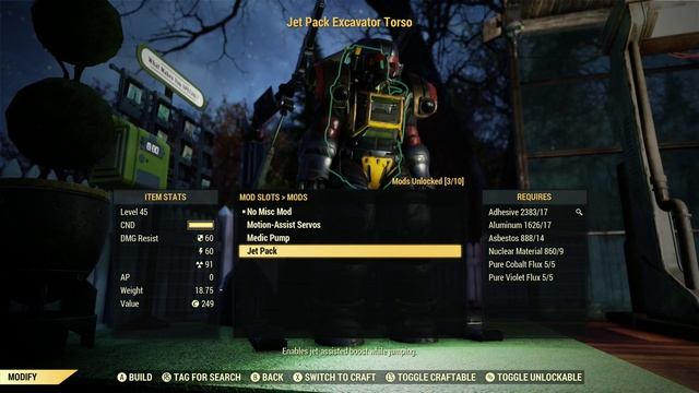 Fallout 76 - HOW-TO Craft a Jet Pack for Excavator PA - Time Limited смотреть онлайн