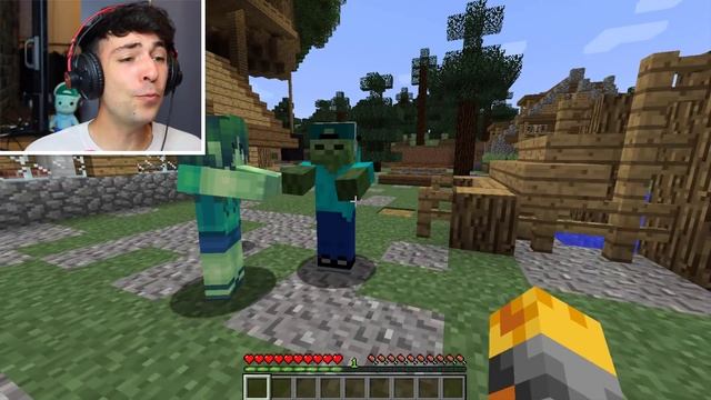 MC NAVEED TRAVELS BACK IN TIME WITH A TIME MACHINE TO FIND MARK! WE FIND A BABY ZOMBIE! Minecraft смотреть онлайн