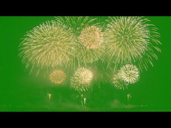 Fireworks Green Screen Animation Effect Chromakey Overlay Футаж Фейерверк 7 Эффект хромакей