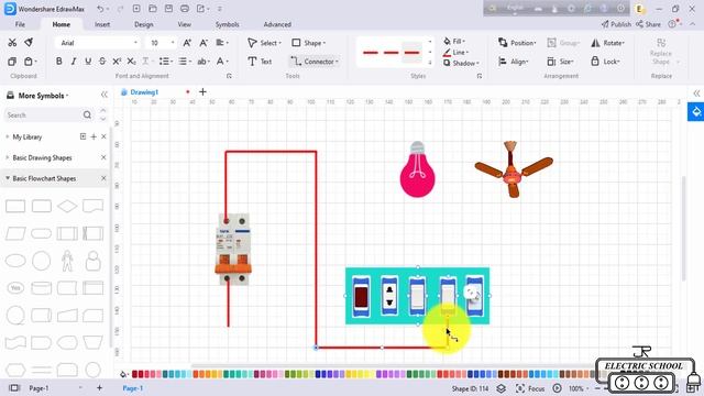 How to make electrical diagram EdrawMax смотреть онлайн