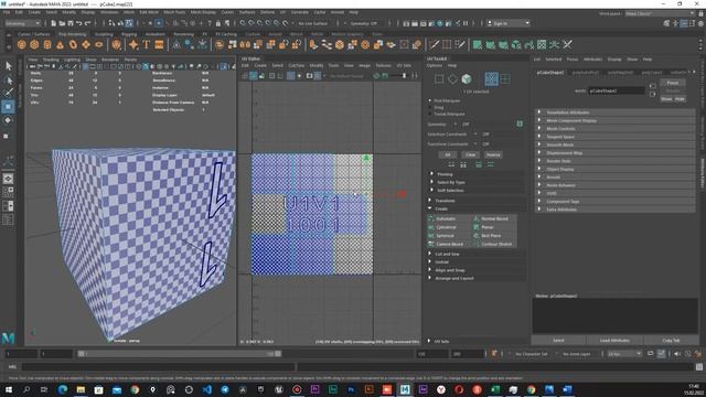 Часть 2 / Проекции для создания UV-развертки / UV mapping в Maya Autodesk смотреть онлайн
