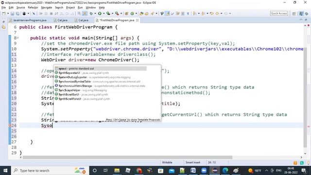 Webdriver FirstSeleniumProgram GMT20220628 смотреть онлайн