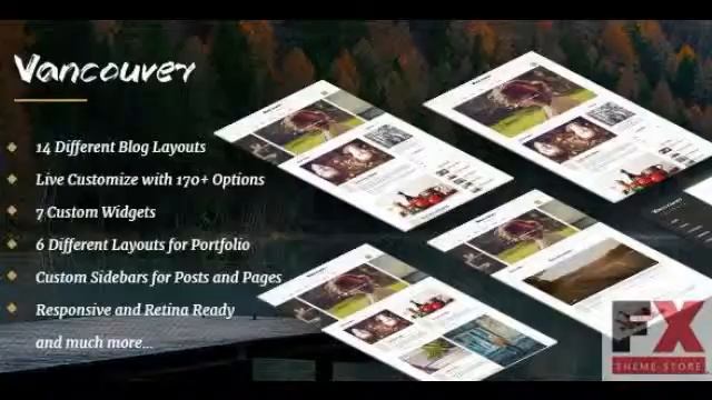 Preview Vancouver - A Responsive WordPress Blog Theme TFx смотреть онлайн