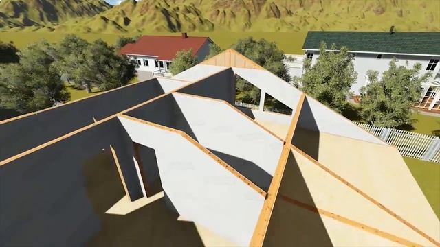 Поэтапная технология строительства каркасного дома в 3D смотреть онлайн