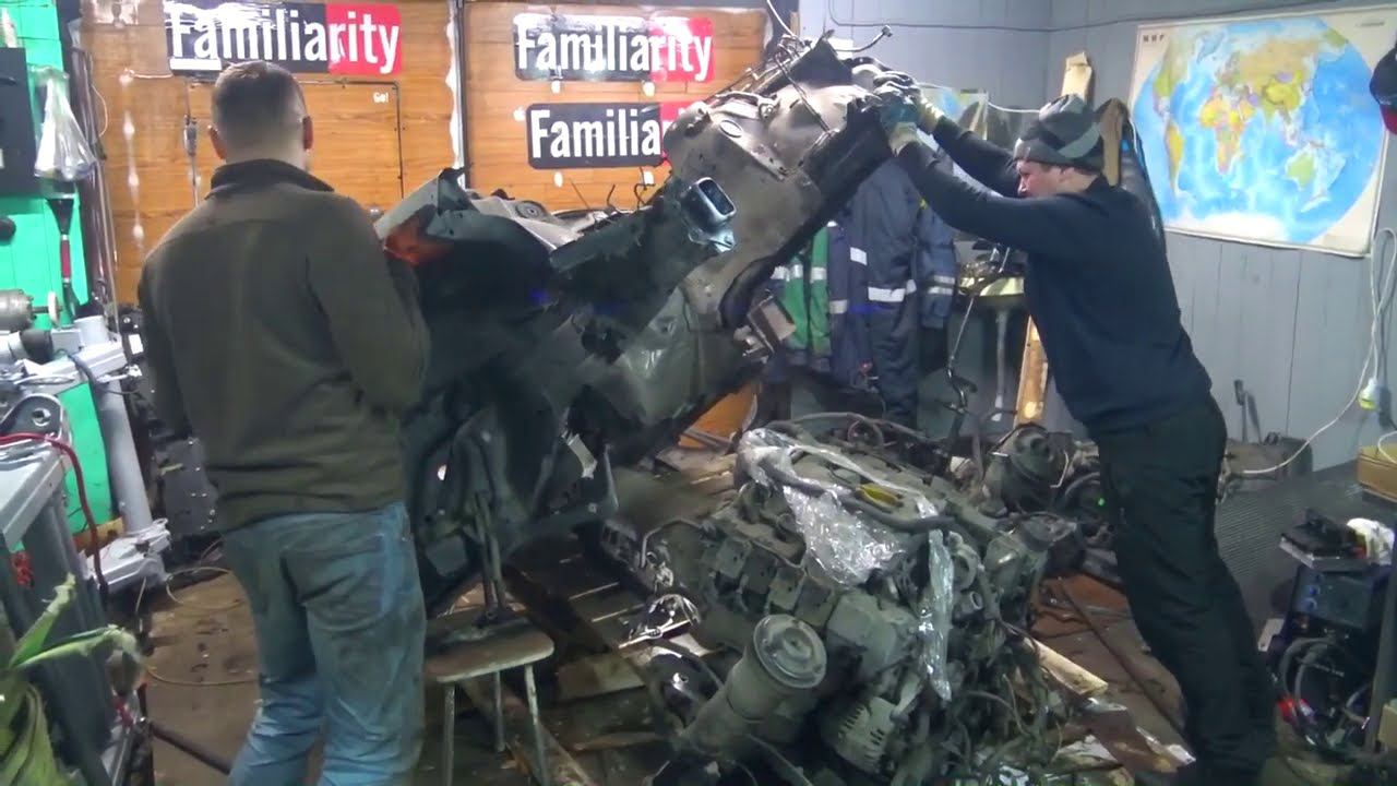 Распиленный и разобранный Mercedes S-Class засунуть в Гелендваген. смотреть онлайн