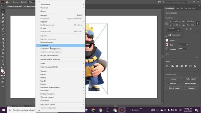 Cómo Convertir una Imagen Vectorial en un Mapa de Bits en Illustrator Fácilmente смотреть онлайн