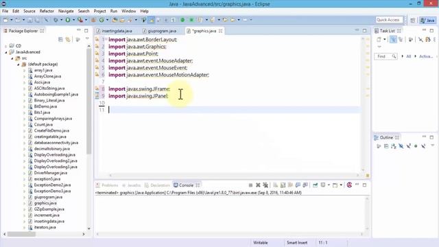 Advanced Java Tutorial with Eclipse IDE : Drawing Graphics and GUI ( 2019) | Eduonix смотреть онлайн