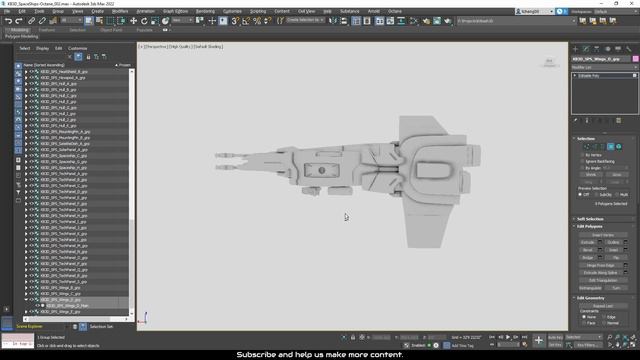 Kitbash3D & Octane Modeling the Thunder Force 5 RVR-01 Gauntlet Starfighter - Part 1/3 смотреть онлайн