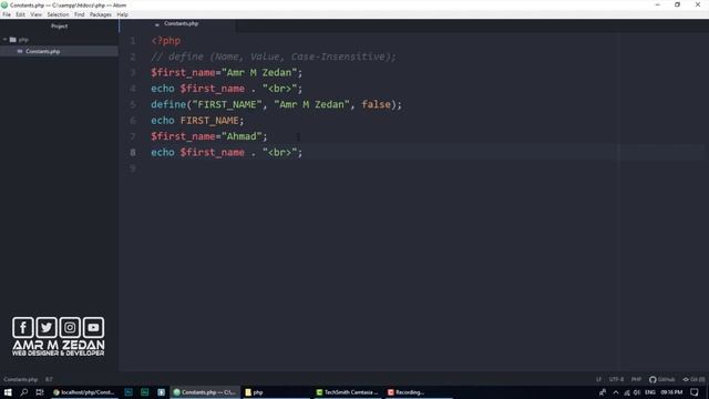 [ تعلم PHP ] درس #10 - ما هي الـ الثوابت "Constants" في PHP ؟ وبعض الملاحظات عن المتغيرات смотреть онлайн