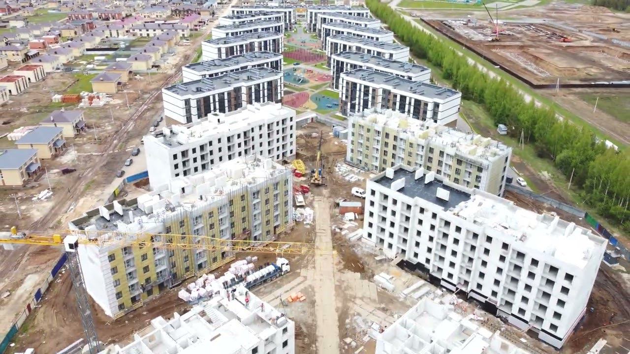Ход строительства ЖК "Белая аллея" (май 2022) смотреть онлайн