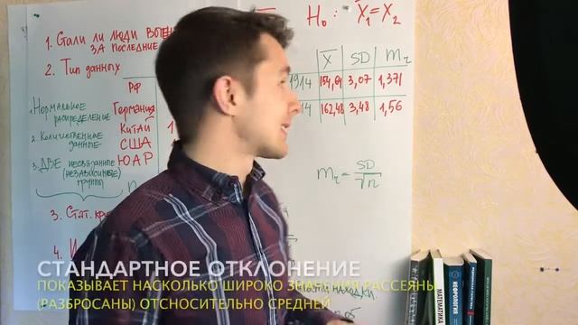 Т критерий Стьюдента за 12 минут Биостатистика смотреть онлайн