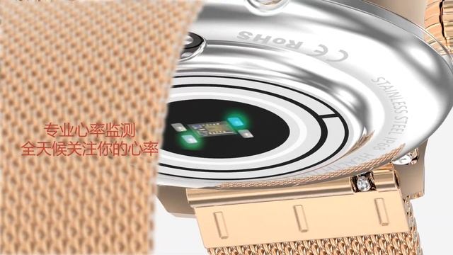 Gull og Sølvfarvet for smartklokke henne LW07 og LW06 смотреть онлайн