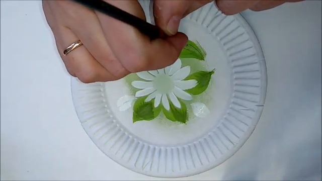 Жостовская роспись. Ромашка. смотреть онлайн