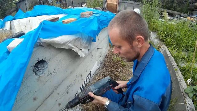 VLOG /Работы с фундаментом/ косим траву/посадки и урожай/ июль 2016 смотреть онлайн