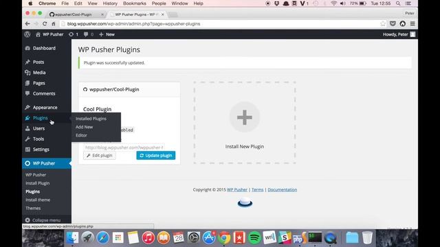 Install and update a WordPress plugin directly from GitHub with WP Pusher смотреть онлайн