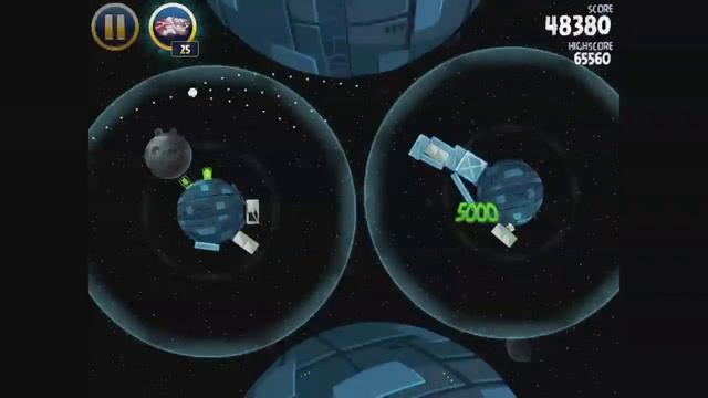 Angry Birds Star Wars - Death Star Level 2-3 - Walkthrough 3 Stars смотреть онлайн