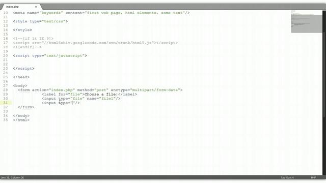 HTML Tutorial #9: File Upload Form смотреть онлайн