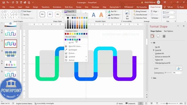 Create 5 Rectangular Steps Slide in PowerPoint. Tutorial No.: 986 смотреть онлайн