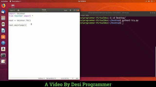 #Tkinter on #Linux | Python Calculator In Linux | In Hindi By Desi Programmer смотреть онлайн