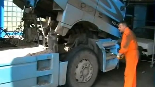 HHO Hydrox Mobile HM240 on MB Actros 1840 in Poland смотреть онлайн