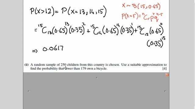 TKMaths A Level S1 Normal approximation to Binomial J19/61/q5 смотреть онлайн