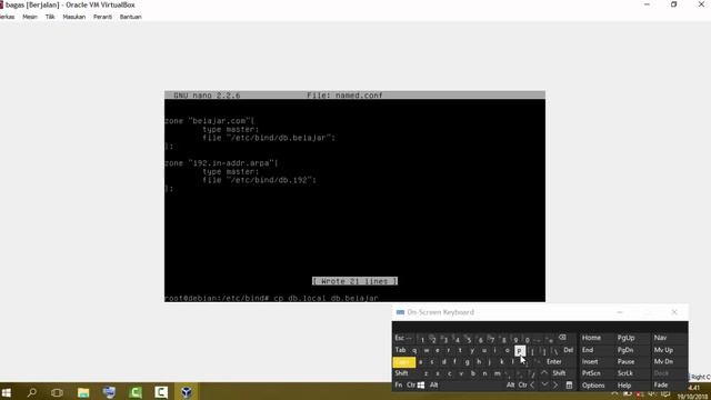Konfigurasi DNS server Debian 8 menggunakan Virtualbox смотреть онлайн