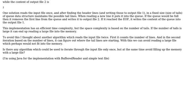 Efficient way to separate text file to header, tail lines and the leftover in between смотреть онлайн