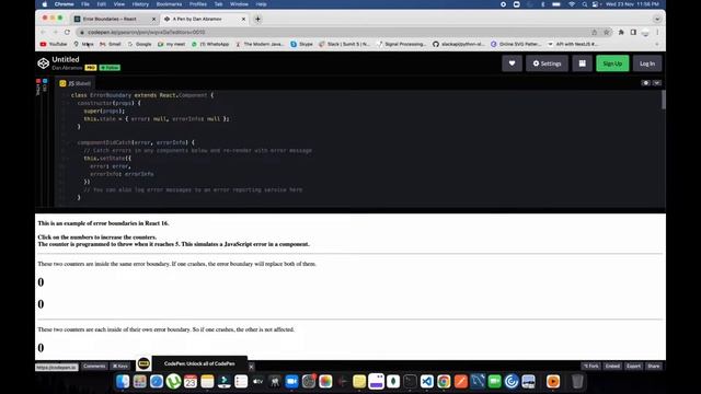 Error Boundaries | React JS | React Js for Beginners смотреть онлайн