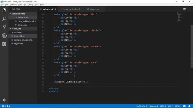 HTML Lists | Unanth Learnings смотреть онлайн
