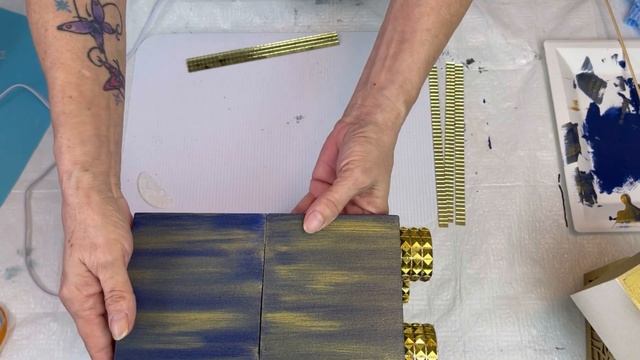 DIY Navy Blue/Gold Bling Trinket Box смотреть онлайн
