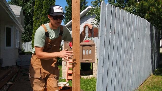 Installing fence posts without cement (building a fence gate) смотреть онлайн