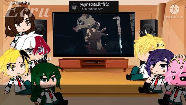 MHA React To Deku As Tanjiro (NOT ORIGINAL) /Ecru/