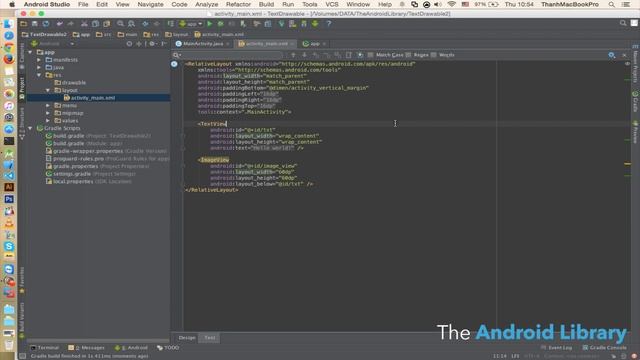 TextDrawable - TheAndroidLibrary Tutorial смотреть онлайн