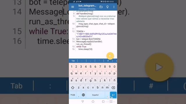 Creando un bot en telegram-python desde mi Android смотреть онлайн