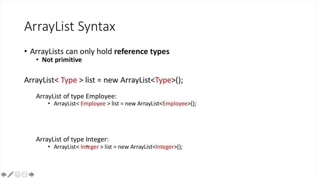 ArrayLists смотреть онлайн