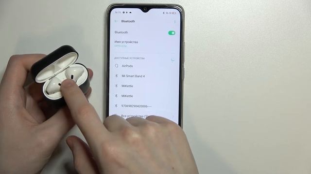 Как соеденить наушники AirPods с телефоном Oppo A15s смотреть онлайн