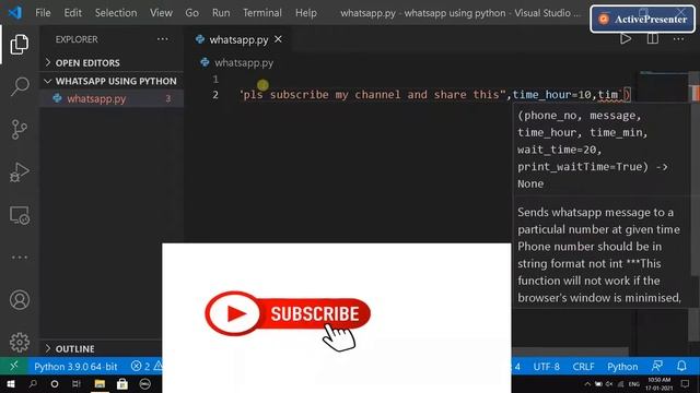 Control your Whatsapp just 2 line of python code!!!!!!!!!!!!!!! смотреть онлайн