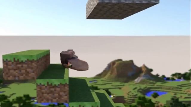 Minecraft Villager Falling